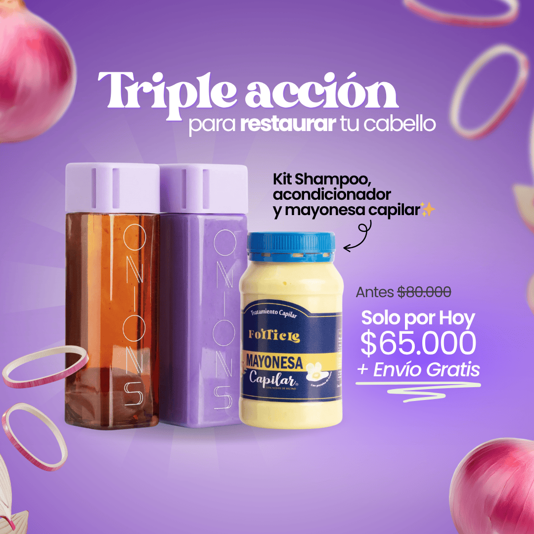 Shampoo, Acondicionador y Mayonesa